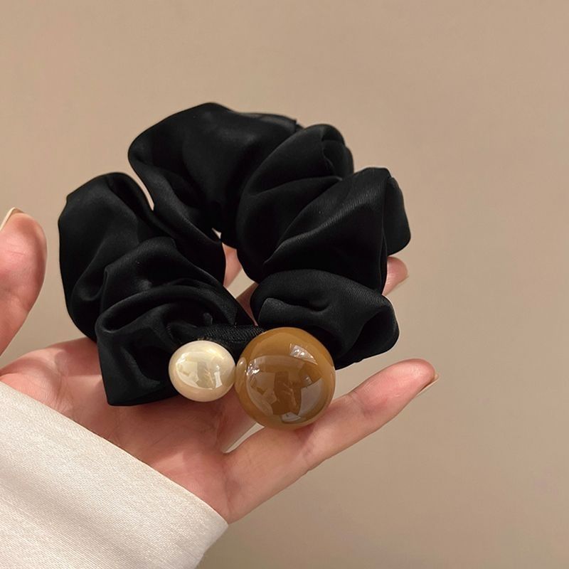 Ballet estilo encaje intestino grueso lazo para el cabello de alto valor con cola de caballo cuerda para el cabello flor para la cabeza niña de verano bola cabeza cuerda para el cabello accesorios para el cabello