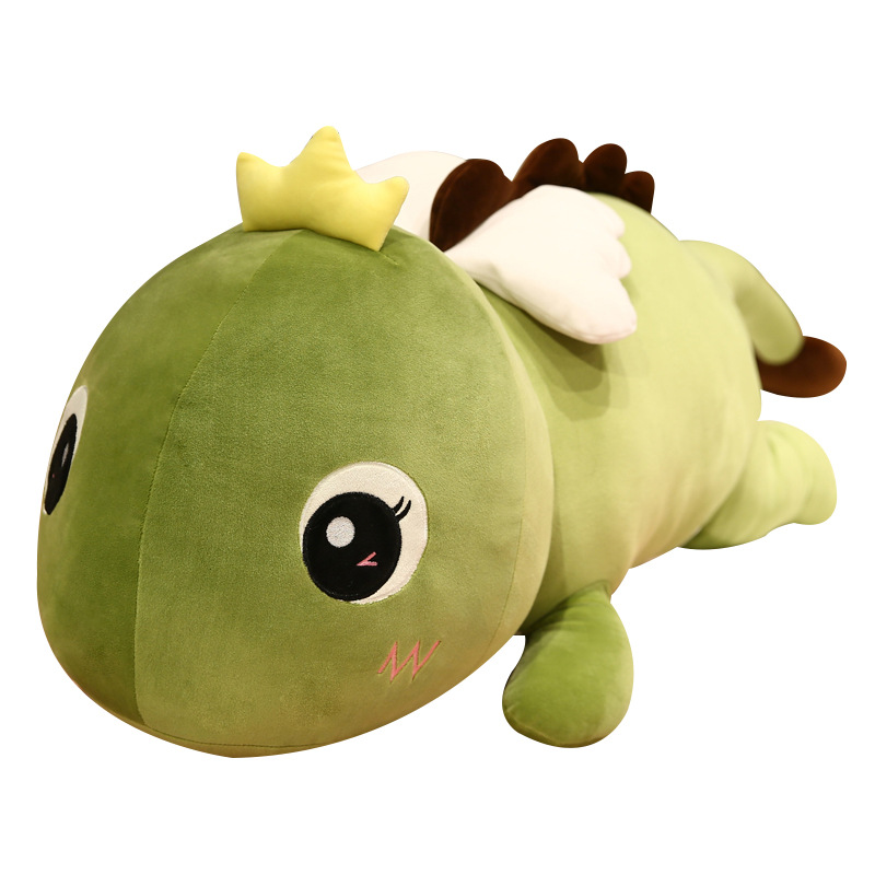 Dinosaurio muñeca de juguete de peluche super suave almohada chica durmiendo Linda cama super suave Ragdoll niños Muñeca de Regalo