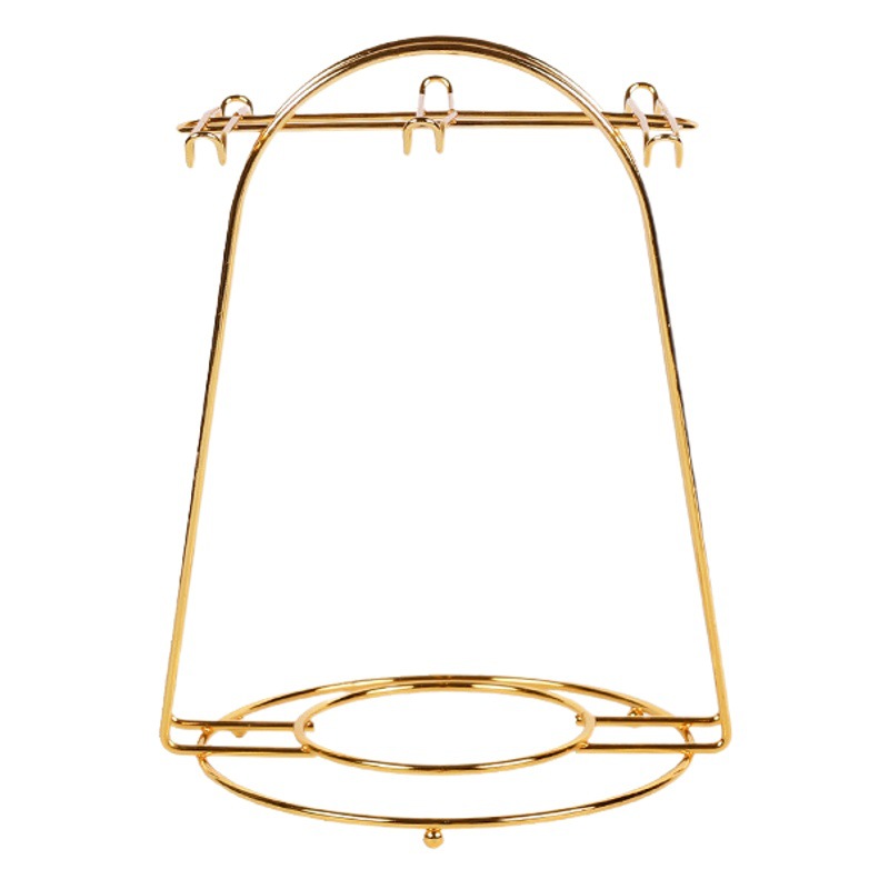 Manufacturer Wholesale Creative Coffee Cup and Saucer Rack Kitchen Storage Rack Household Hanging Rack Inverted Draining Cup Rack Draining Storage