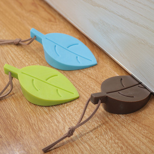 Children's Baby Hand-preventing Safety Door Card Creative Leaves Silicone Door Barrier Windproof Door Barrier Stereo Hangable Door Plug