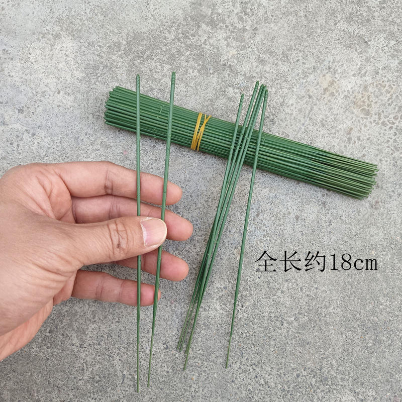 Tallo metálico para flores artificiales, adecuado para rosas y arreglos florales