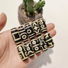 源头工厂藏式玛瑙老工艺西藏天珠牙黄包浆油润马蹄风化散珠配件