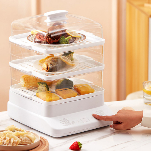 Good lady electric steamer home breakfast multi-functional three-layer large-capacity steamer automatic power-off steamer electric steamer