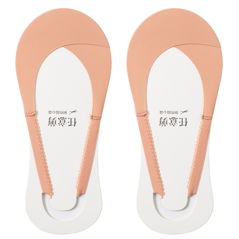 Calcetines invisibles para damas antideslizantes, calcetines de barco de media palma, calcetines de hielo de verano, calcetines superficiales, calcetines al por mayor.