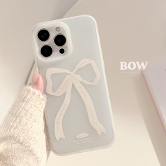 【塔下】iPhone16promax対応の個性的な蝶結びデザイン、シンプルで耐衝撃性のあるソフトケース、iPhone17、iPhone15、iPhone12、iPhone11対応