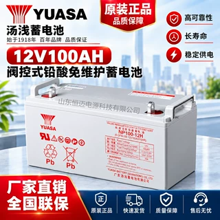 汤浅YUASA NP100-12H铅酸免维护蓄电池12V100AH机房通讯UPS直流屏