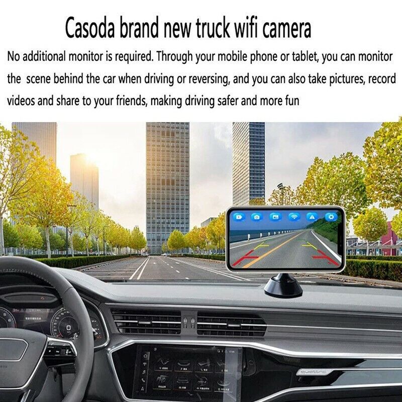 Wifi Wireless Reversing Camera 12V-36V High-Definition Infrared Night Vision Rear View Image for Buses, Trucks, and Vehicles