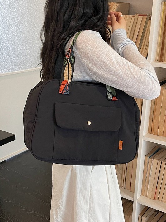 Bolso de mano de gran capacidad para mujeres 2026 bolso de brazo ligero simple de hombro para viajar bolso de viaje