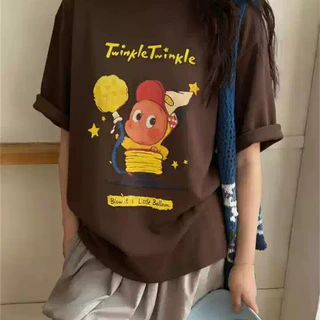 源头工厂21支纯棉（100%棉） 夏季新款短袖T恤女韩版大码宽松上衣
