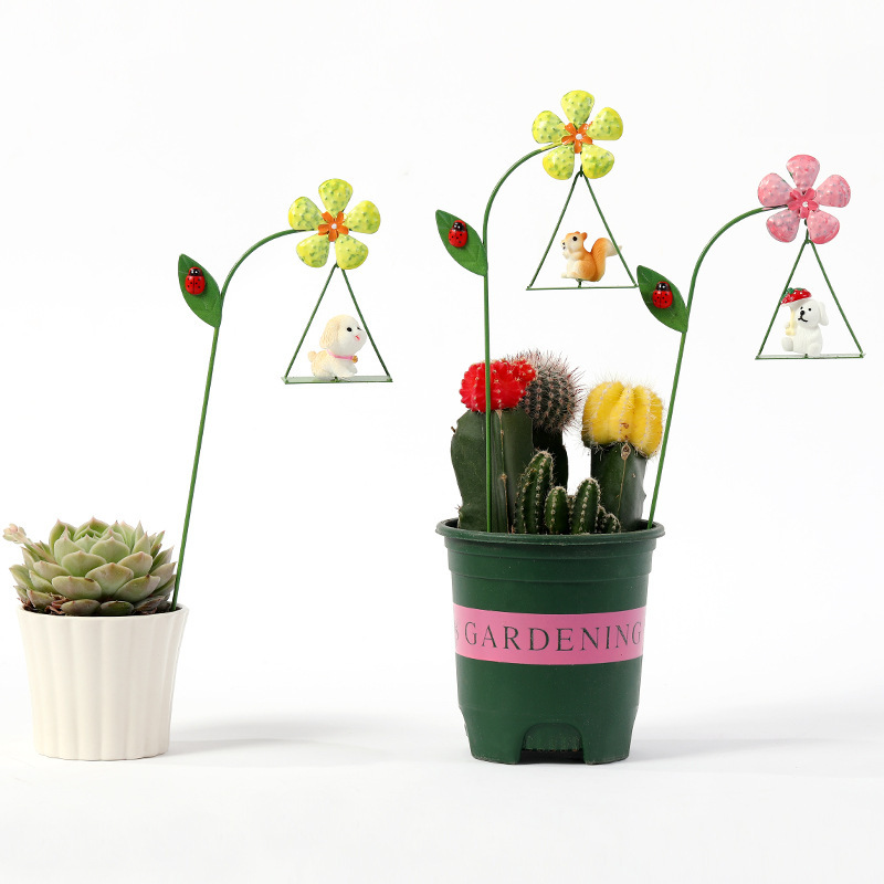 メーカークロスボーダー金属樹脂置物生け花多肉植木鉢微景観家庭装飾かわいい動物スイング|undefined