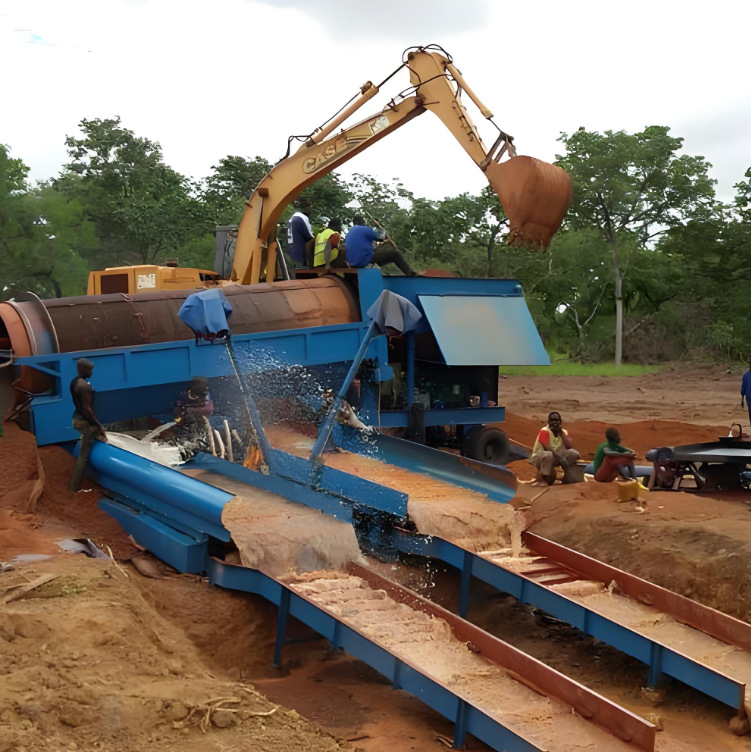 沙金岩金鼓动溜槽蠕动溜槽全自动便携回收尾矿富集选矿离心机淘金