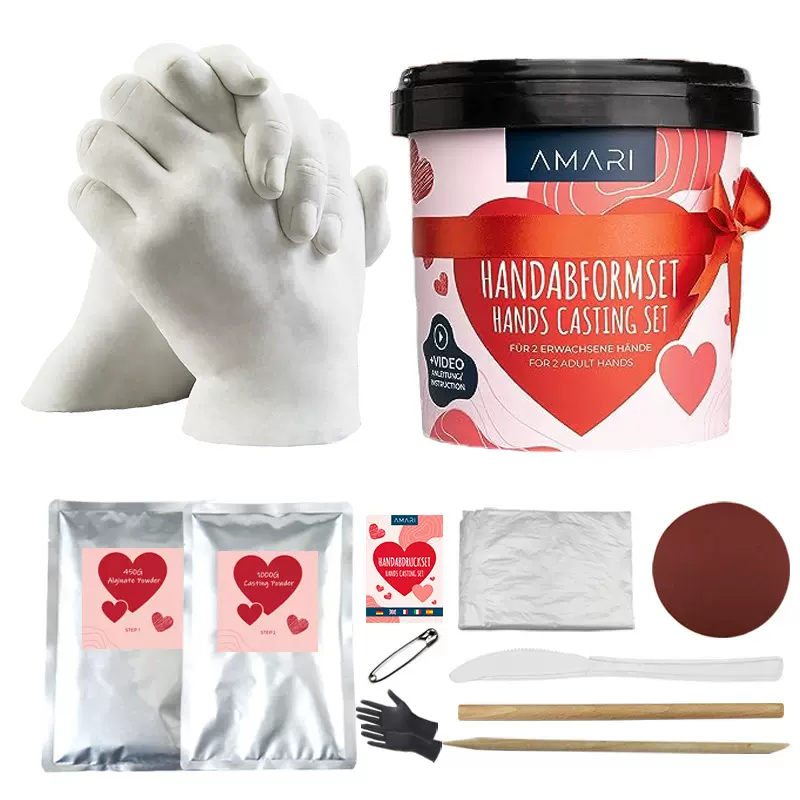 克隆手指石膏粉亲子礼物儿童手工3d手模型diy制作材料克隆粉批发