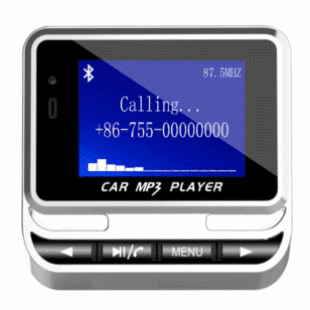 [Cross-border recommend] fm12b car Bluetooth mp3 support card playing FM transmitter audio input