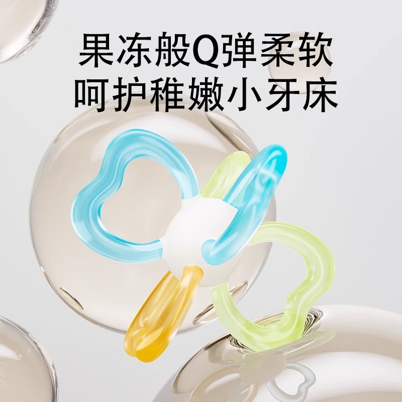 食品級のシリカゲルの赤ちゃんの歯のゴムの手はボールのマンハッタンをつかんでおもちゃをかじって赤ちゃんの小さい月齢の歯の棒をなだめます。|undefined