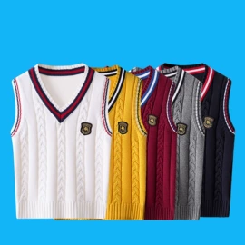 童马甲;童毛衣;校服定制