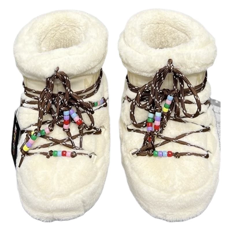 Меховые Moon Boots, в том же стиле как интернет-знаменитость, с повышением роста, нескользящие, теплые, толстая подошва снегоступы, милые уродливые сапоги для женщин