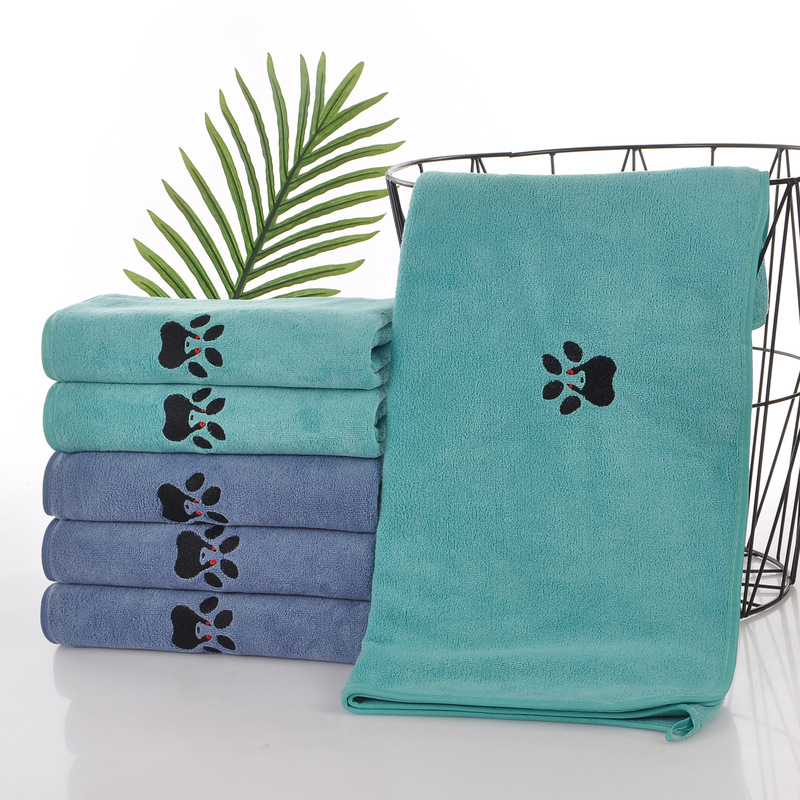 Cross-Border Amazon Pet Towel Bath Mat Quick-Drying Water-Absorbent Oversized Microfiber Cat and Dog Towel
