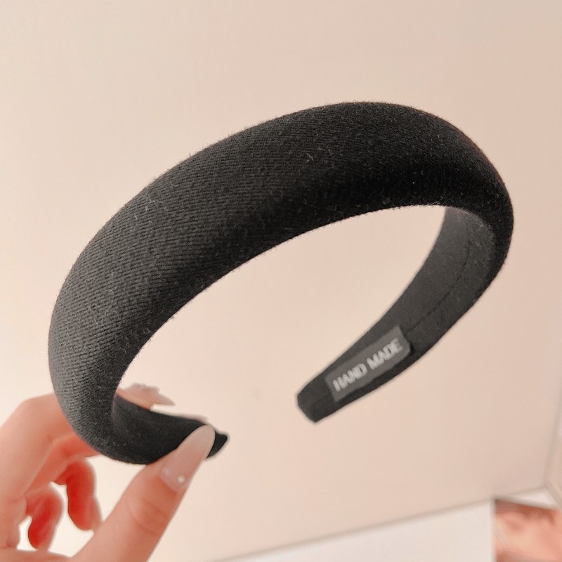 Alta sensibilidad al aro de cabello para mujeres red2024 nuevo estilo para salir correa de cabello universal lavar la cara aro de cabello de borde ancho prensado tarjeta de cabello toque