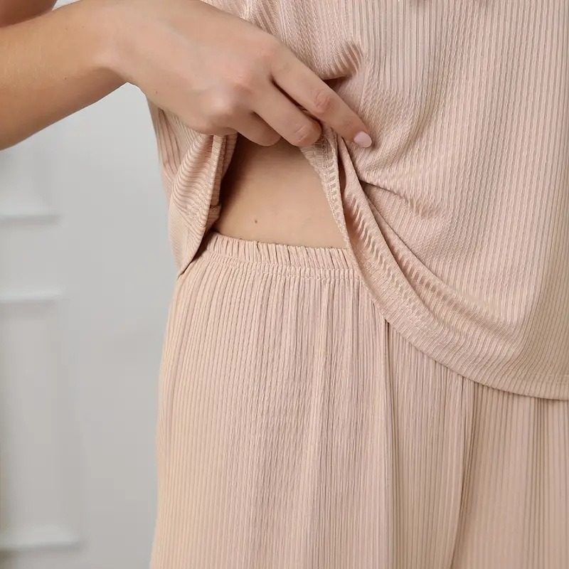 2024 nuevos pijamas para mujer verano encaje seda de leche ropa para el hogar casual pantalones de manga larga al por mayor
