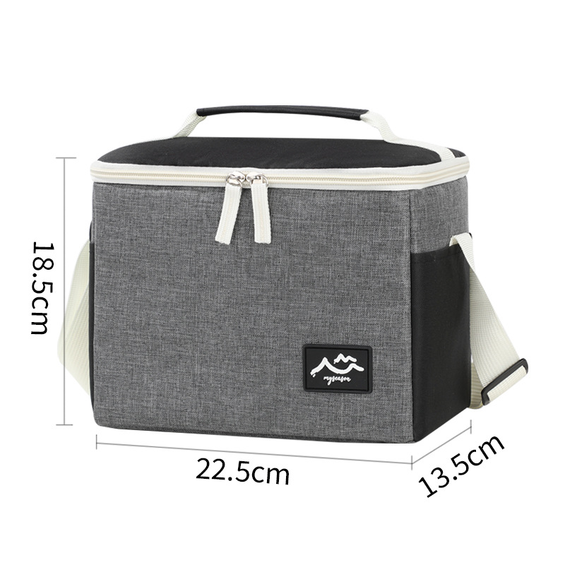 Bolsa de hielo transfronteriza de color contrastante bolsa de aislamiento de campamento al aire libre bolsa de almuerzo gruesa bolsa de caja de almuerzo