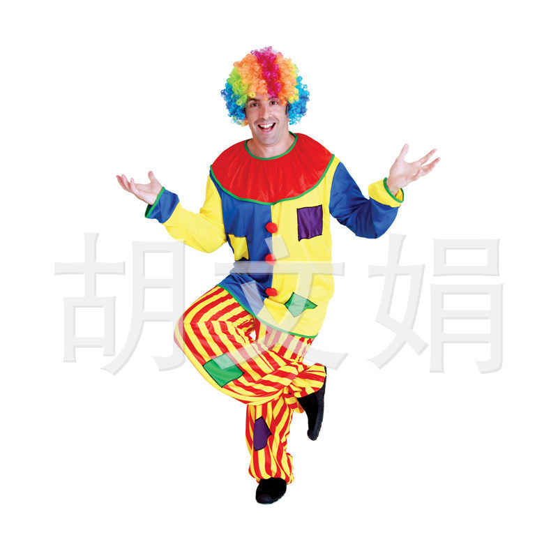 萬聖節成人小丑服裝成人搞笑小丑服搞怪小丑套裝