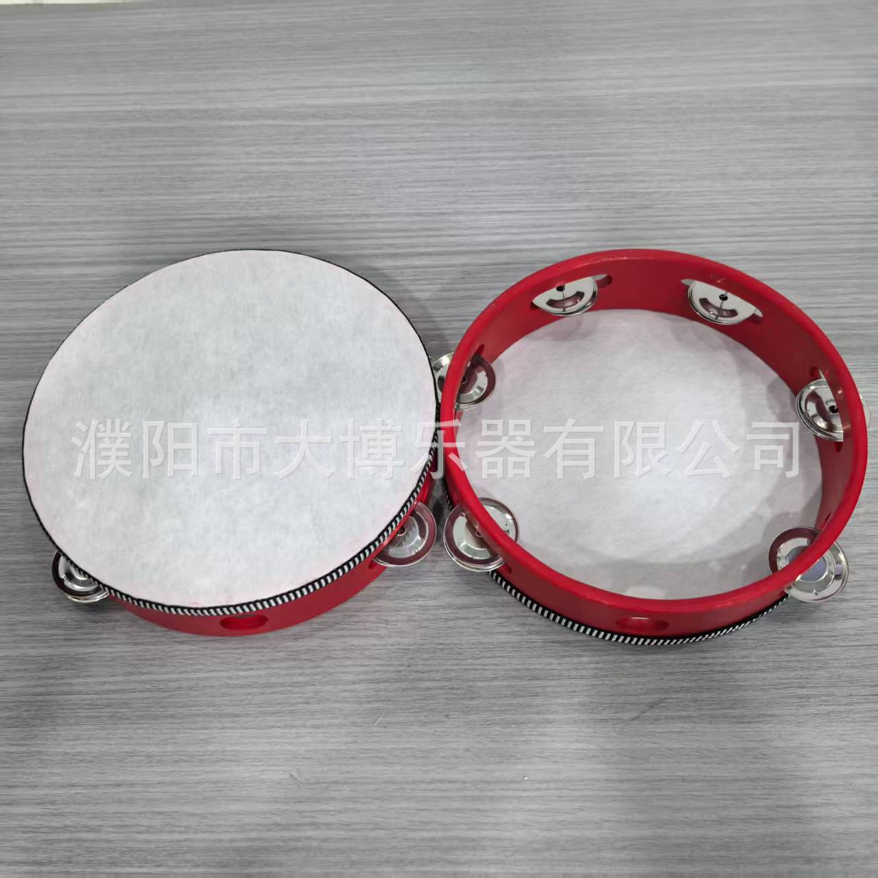 Instrumento de percusión Orff pandereta de doble fila 4 pulgadas 6 pulgadas 7 pulgadas 8 pulgadas 10 pulgadas tambor de mano tambor súper fuerte image 11