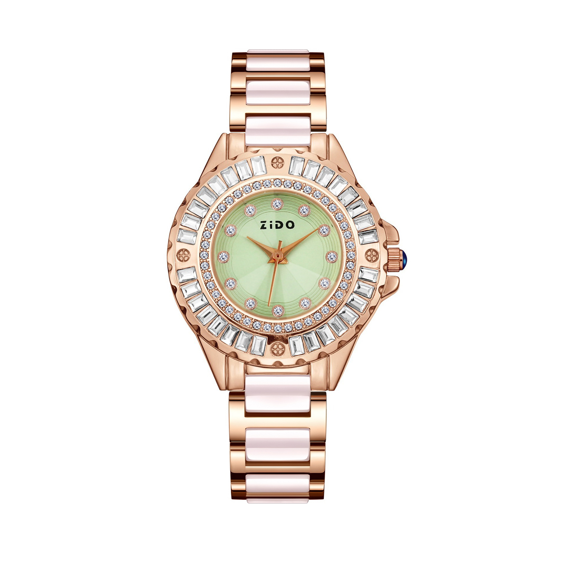 Reloj de cuarzo de lujo, moderno y exquisito con esfera tipo concha para mujer de la marca Zhidao, venta al por mayor del fabricante._voghion.com