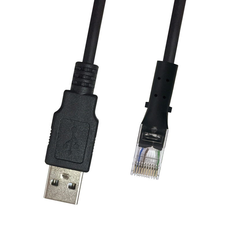 USB转RJ50 10P10C控制线适用AP9827 APC UPS 940-0127B 940-1 27C