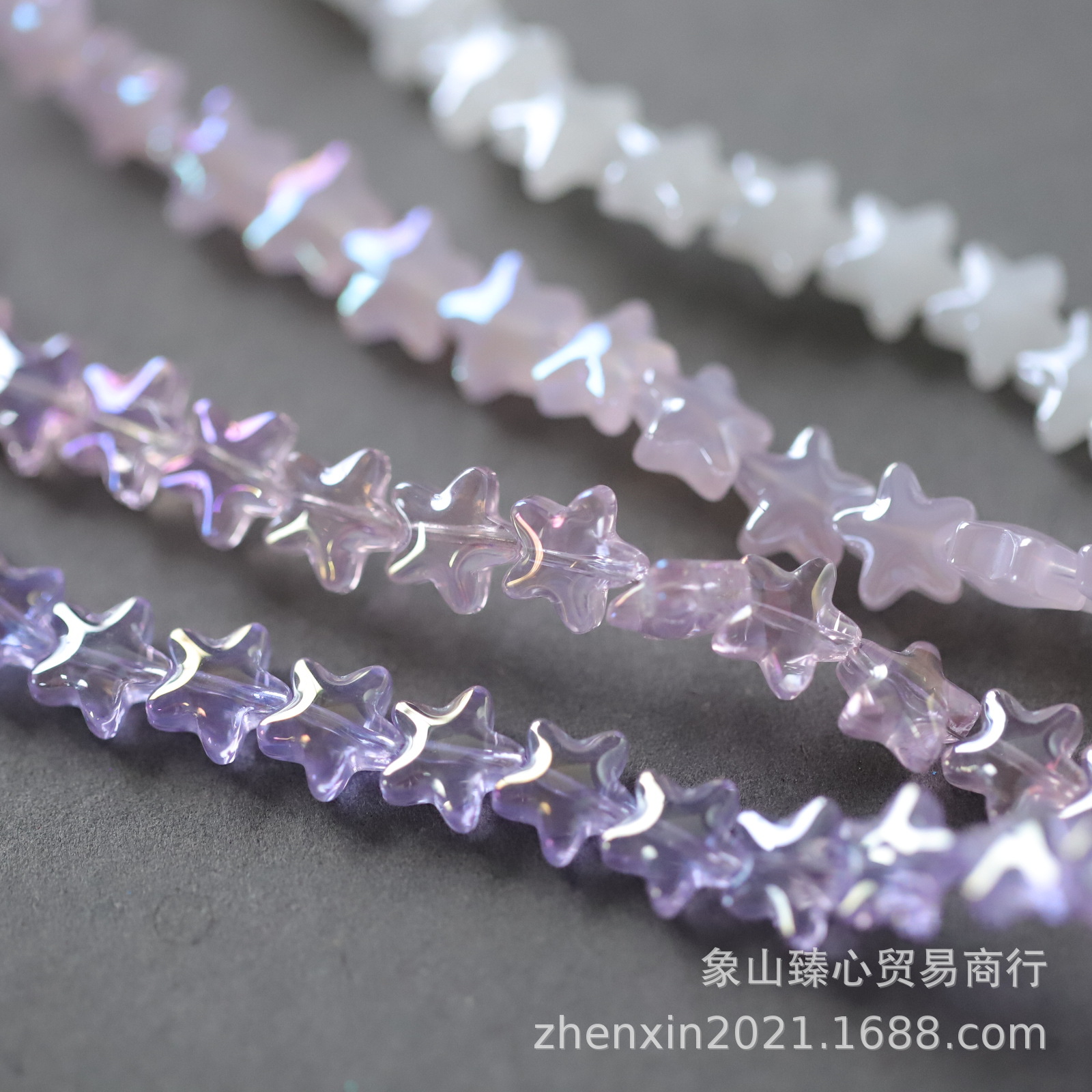 Bonito pequeño fresco versátil 8mm estrella de pentacos cuentas dispersas cuentas DIY accesorios de pulsera collar de cuentas hechas a mano