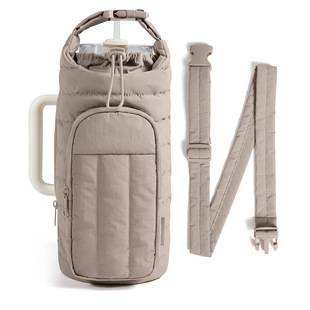 Amazon Outdoor Sports down Water Bottle Bag Portable Large Capacity Crossbody Water Cup Bag Travel Thermos Cup Cover