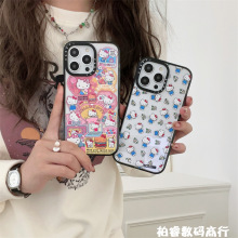 卡通联名可爱猫咪适用iphone15Pro苹果14pro max手机壳12防摔13女