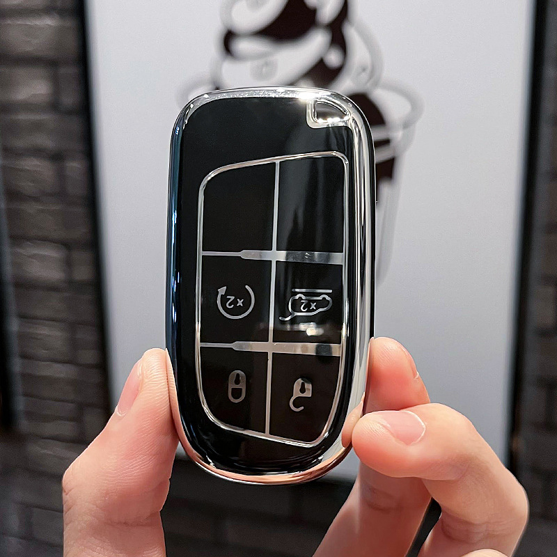 지프 A-스마트 4 키 [싱글 쉘 블랙]]