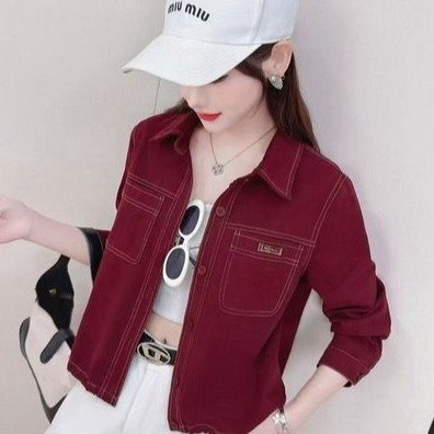 Spring Fashion Casual Shirts for Women, Easy to Match with Mom Outfits, Short Jackets for Everyday Commuting