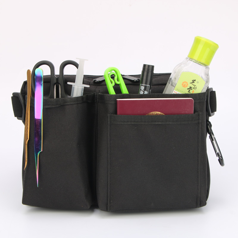 Herramienta de limpieza multifuncional bolsa de cintura Oxford tela médico electricista bolsa de cintura teléfono móvil mascota enfermera Kit