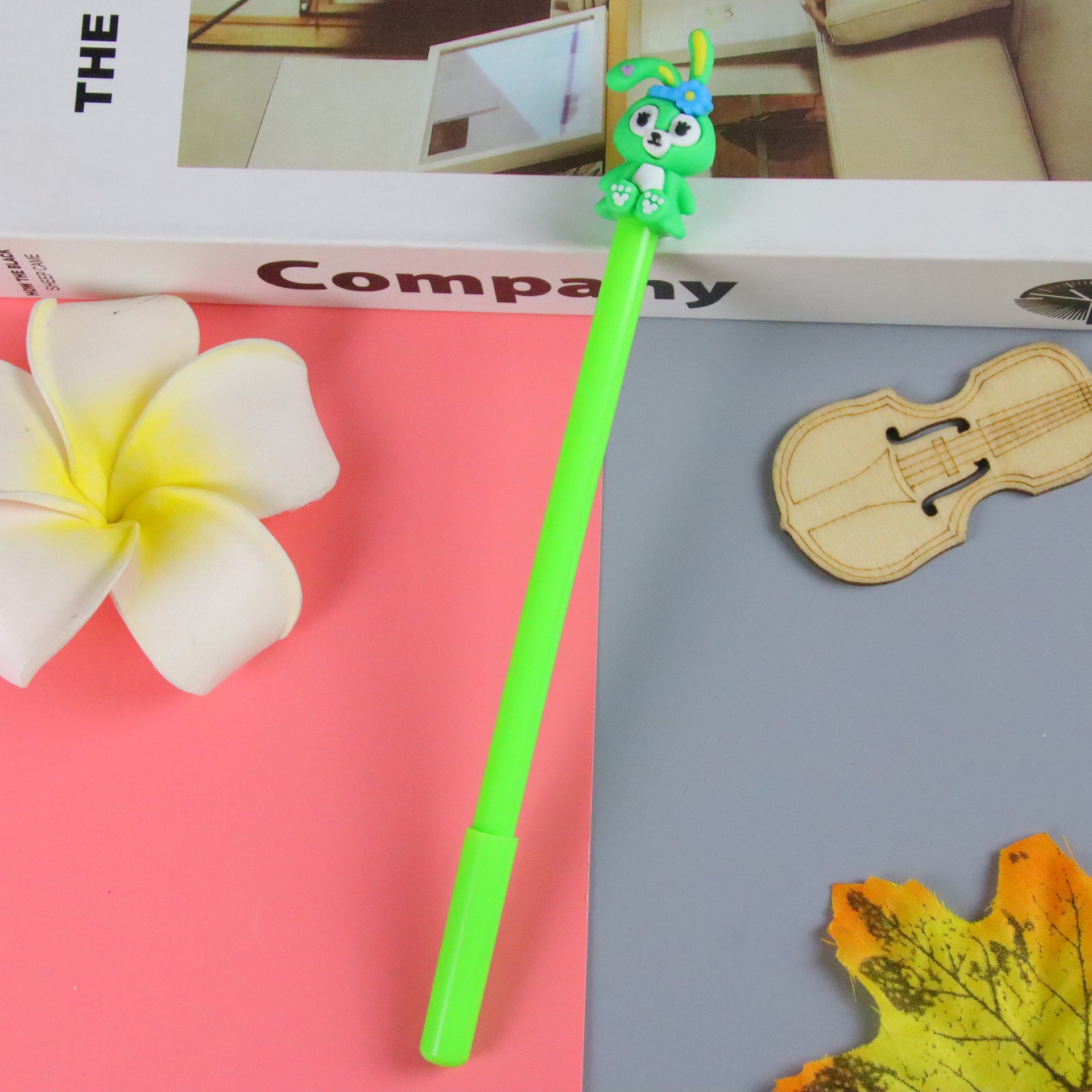 Conejo de dibujos animados pluma de gel papelería creativa estudiante Premio regalo herramienta de escritura pluma de agua pluma firma de oficina al por mayor