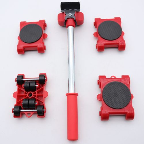 New 5-piece set of casters plastic convenient mover heavy object mover pulley moving moving tool