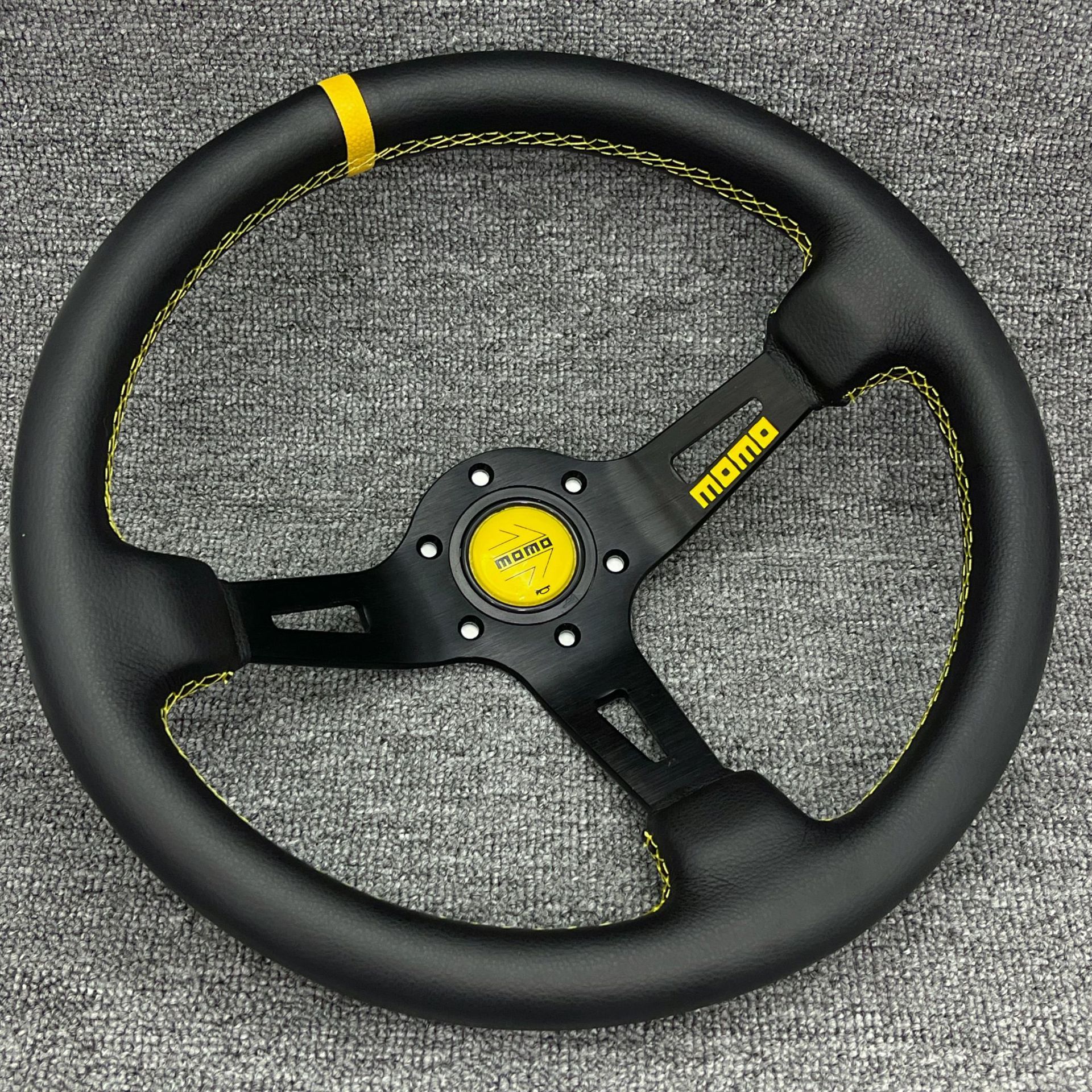 Cross-border direct sales of car modification MOMO steering wheel 14 inch 340mm personalized racing drift deep concave steering wheel