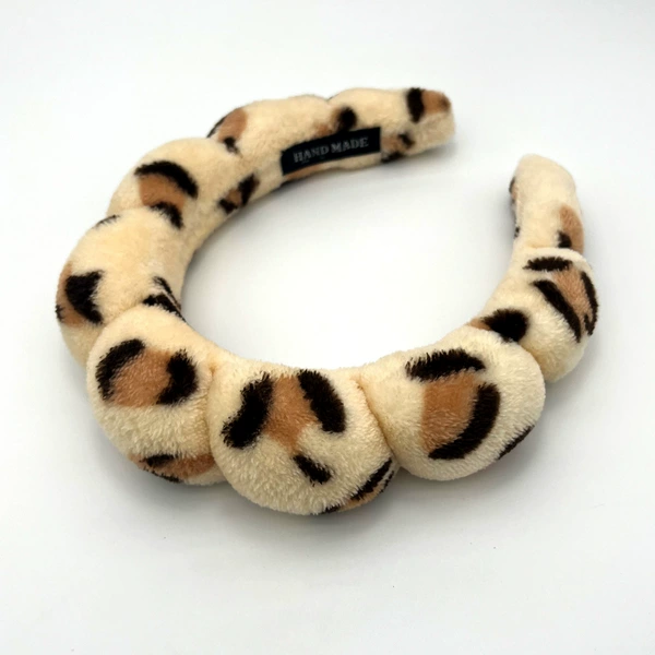 Leopard print brown hairband