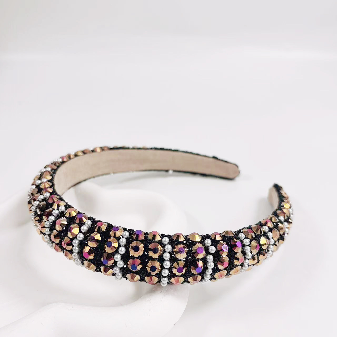 Women's Gender Elegant Style Women's Elegant Lady Geometric Rhinestone Hair Band