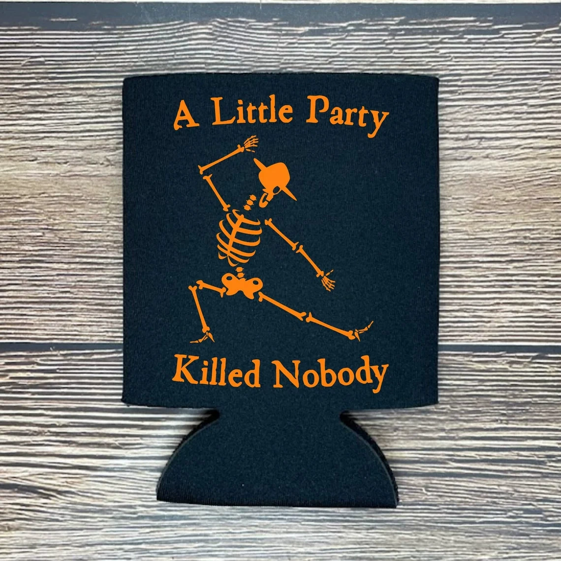 [跨境黑白万圣节A Little Party Killed Nobody黑色杯套潜水料]