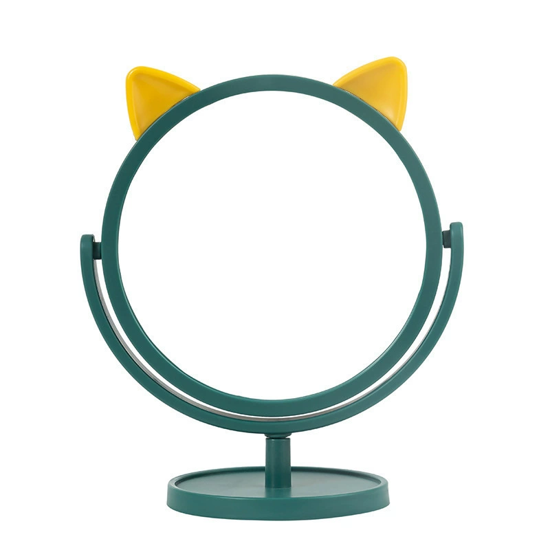 Table makeup mirror dormitory net red INS vertical small mirror wholesale home desktop round plastic dressing mirror
