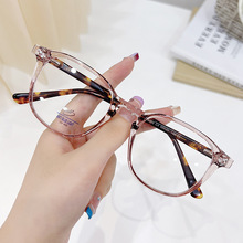 新款8355弹性镜腿镜框圆男女通用TR90镜架平光镜防蓝光眼镜平光镜