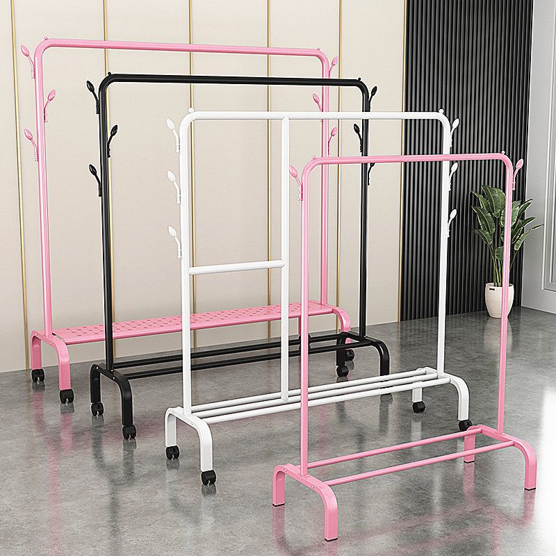 Wardrobe Hanging Clothes Rack Cabinet Dormitory Clothes Drying Bedroom Floor-Standing Combination Cabinet Clothes Rack Mobile Metal Clothes Drying Rack