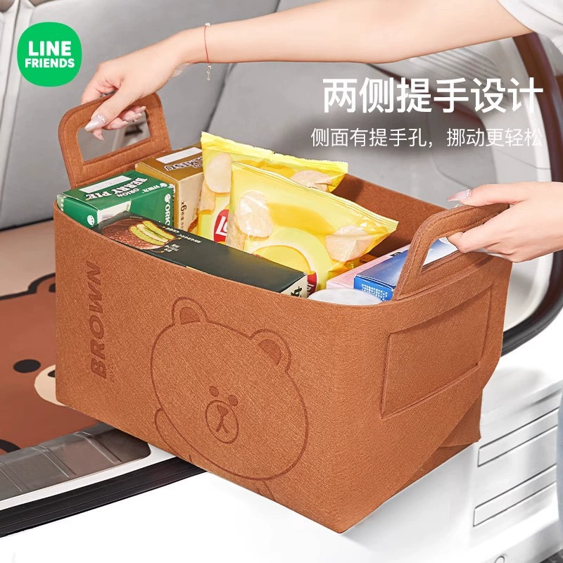 Мультяшный автомобильный багажник ящик для хранения девушки милые складные предметы