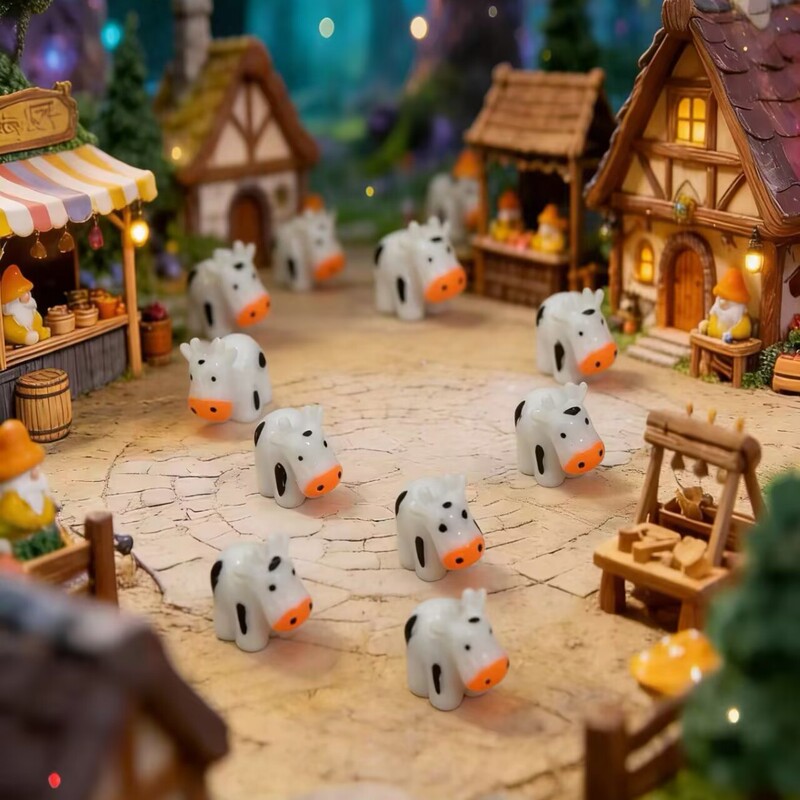 Cross-Border Moss Micro-Landscape Creative Cute Mini Cow Gardening DIY Decoration Accessories Miniature Ornaments Cross-Border Moss Micro-Landscape Creative Cute Mini Cow Gardening DIY Decoration Accessories Miniature Ornaments