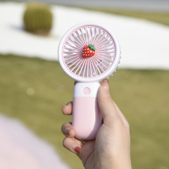 Handheld Fruit Fan Portable Creative Student Activity Gift Logo Printable Rechargeable Fan Factory