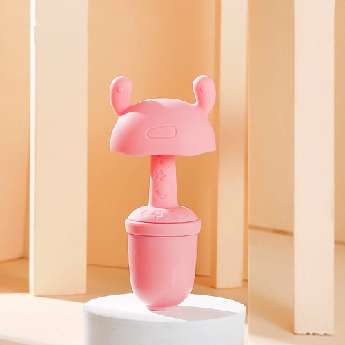Source manufacturer, baby mushroom teether, silicone teether, fruit and vegetable teether, molar stick, teether, pacifier
