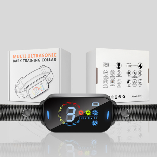 Cross-border remote control smart dog training collar vibration shock neck collar electronic collar pet supplies bark collar new model