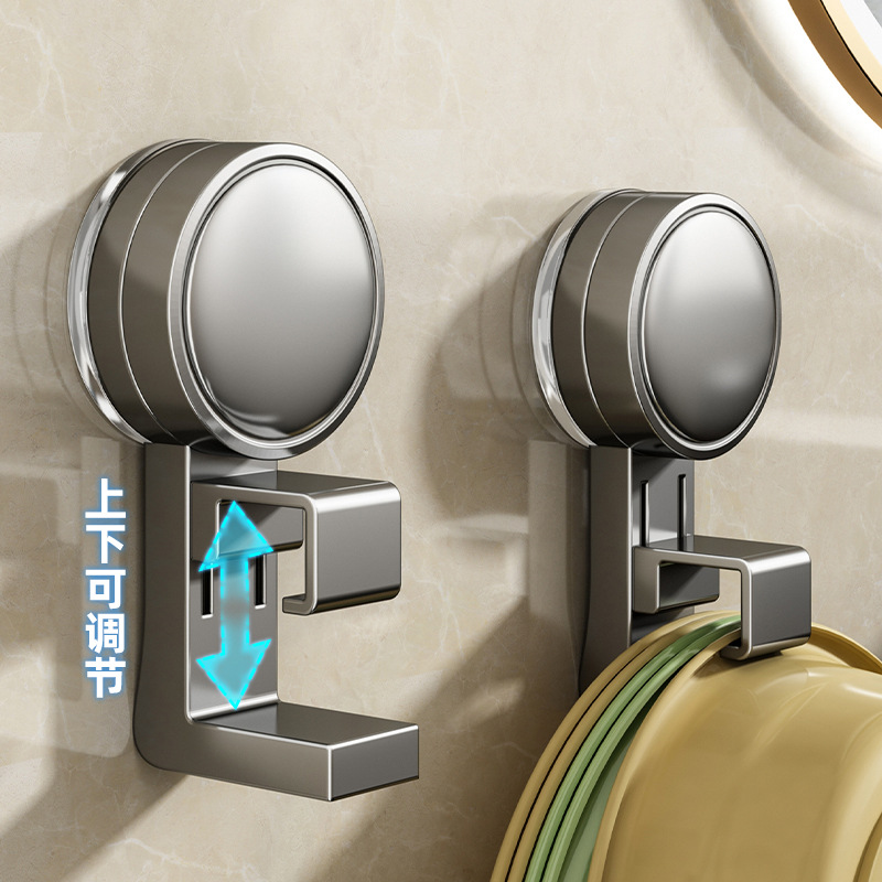 Suction Cup Basin Storage Rack Hook Bathroom Basin Toilet Retractable Storage Rack Punch-Free Toilet Hanging Basin Artifact