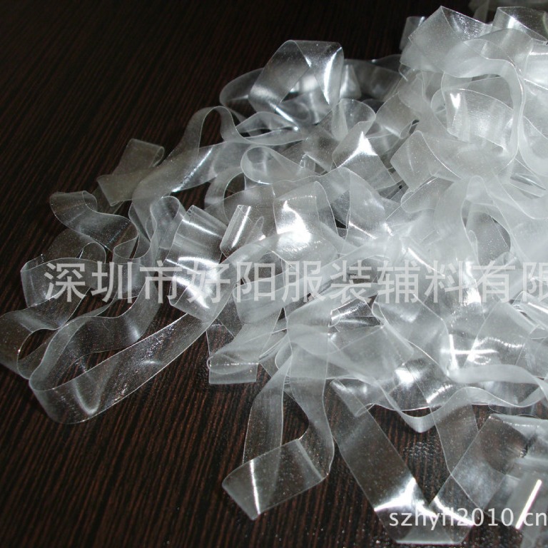厂家直供针织服装用透明磨砂TPU松紧带弹力带